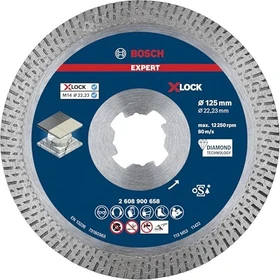 Bosch Professional EXPERT X-LOCK HardCeramic Diamanttrennscheibe, 125x1.4x22.23mm, 1 Stück