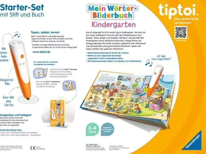 Ravensburger tiptoi Starter-Set: Stift und Buch Mein Wörter-Bilderbuch Kindergarten