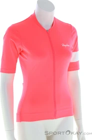 Rapha Core Trikot kurzarm high vis pink/white (Damen)