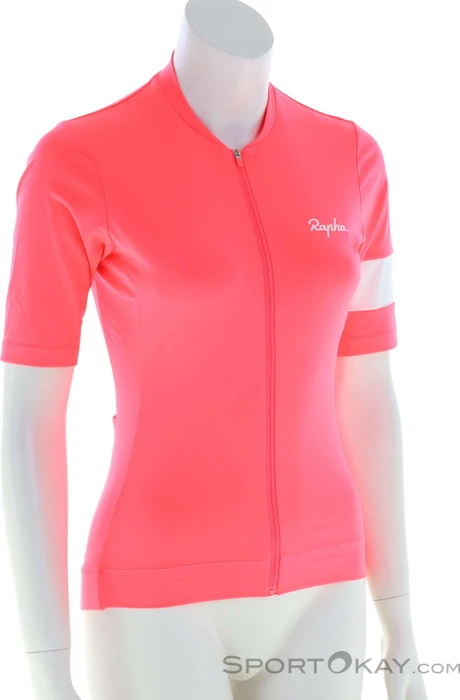 Rapha Core Trikot kurzarm high vis pink/white (Damen)