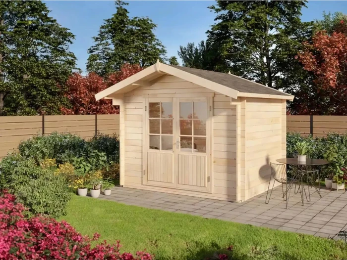Alpholz Gartenhaus Roger-3 370x410cm natur