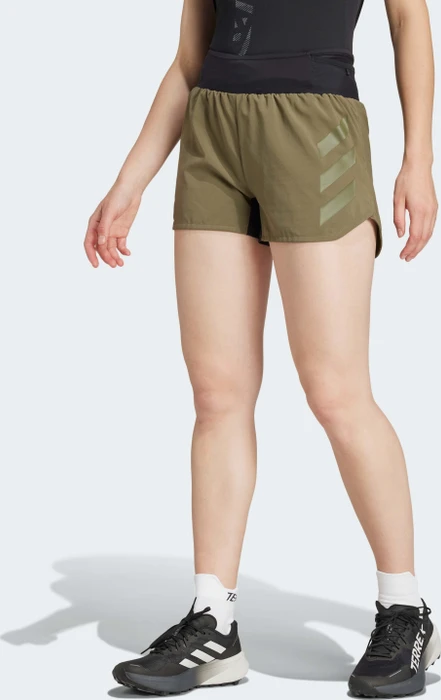 adidas Terrex Agravic Trail Laufhose kurz olive strata (Damen)
