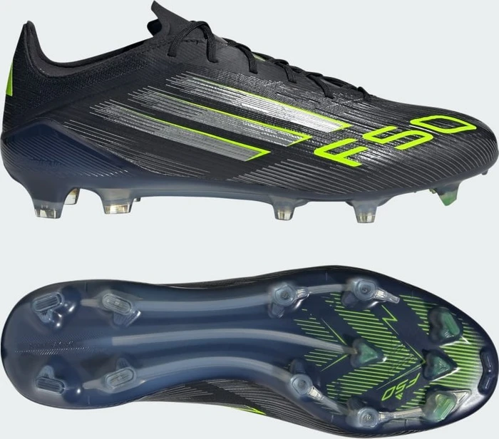 adidas F50 Elite FG core black/iron metallic/lucid lemon