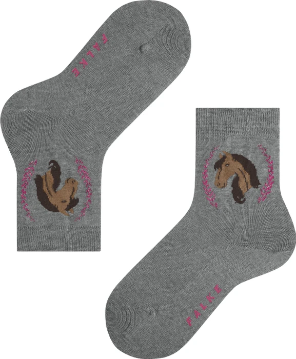 Falke Horse Socken light greymel. (Junior)