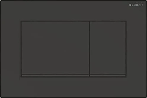 Geberit Sigma20/Sigma30 Betätigungsplatte für 2-Mengen-Spülung schwarz matt/schwarz/schwarz matt