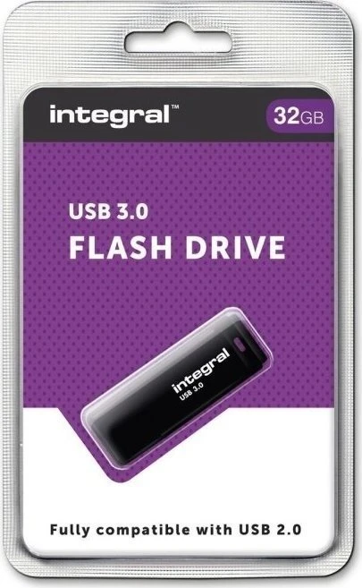 Integral Black 32GB, USB-A, USB 3.2 Gen 1×1