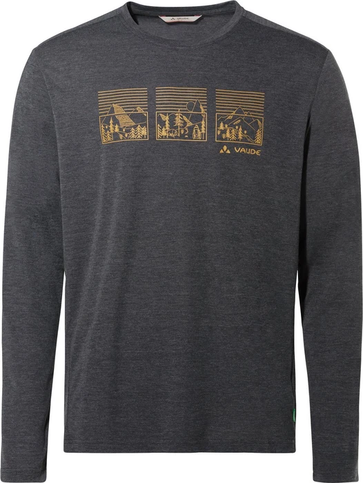 Vaude Rosemoor II Funktionsshirt langarm black/savanna (Herren)