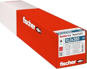 fischer PowerFull FPFII CHTF 10.0x380 BC 25 Vollgewindeschraube, 10x380mm, 25 Stück