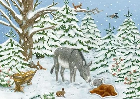 Coppenrath Eselchen im Winterwald Sticker-Adventskalender