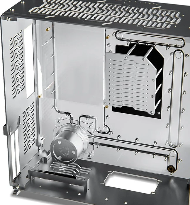 Singularity Computers Wraith, silber, Acrylfenster, Mini-ITX