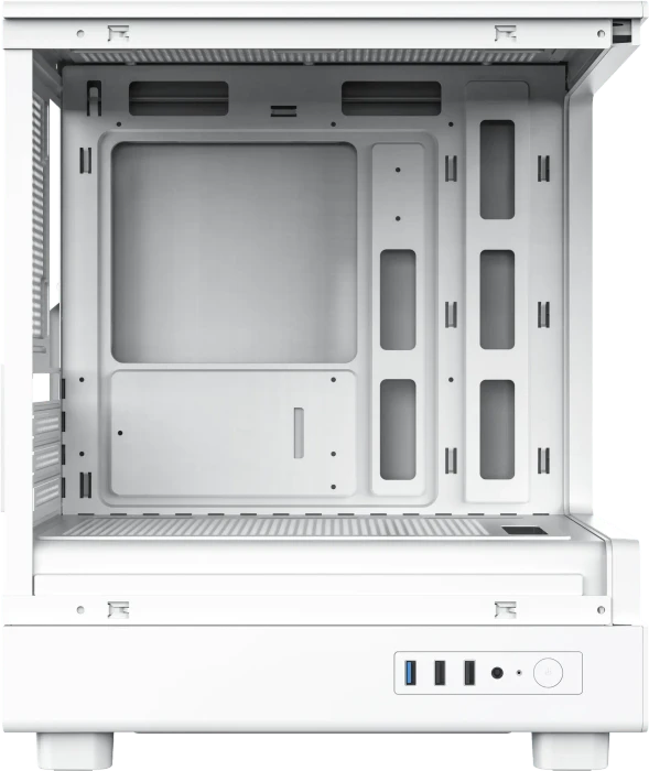 DarkFlash DB330M White, Glasfenster