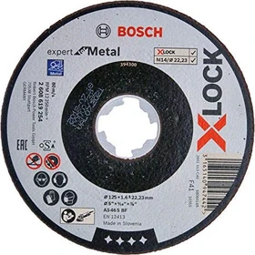 Bosch Professional X-LOCK Expert for Metal Trennscheibe, 125x1.6x22.23mm, 1 Stück