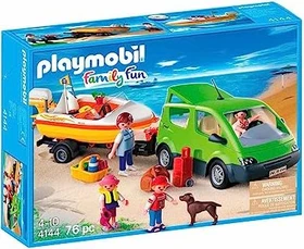 playmobil Family Fun Familyvan mit Bootsanhänger