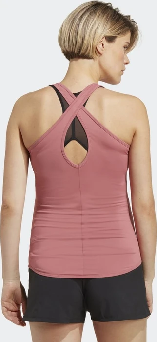 adidas Aeroready Train Essentials Slim-Fit Umstandsmode Funktionsshirt ärmellos pink strata/white (Damen)