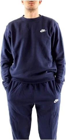 Nike Sportswear Club Fleece Sweatshirt midnight navy/white (Herren)
