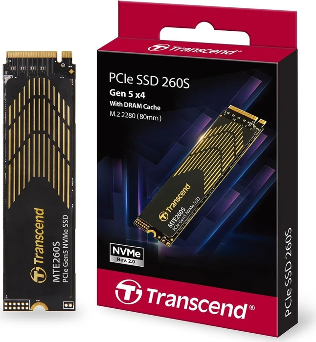 Transcend MTE260S - PCIe SSD 260S 1TB, M.2 2280 / M-Key / PCIe 5.0 x4