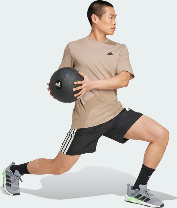 adidas Train Essentials Feelready Laufshirt kurzarm chalky brown/black (Herren)