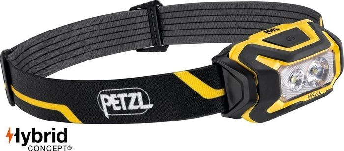 Petzl Aria 2 Stirnlampe schwarz/gelb