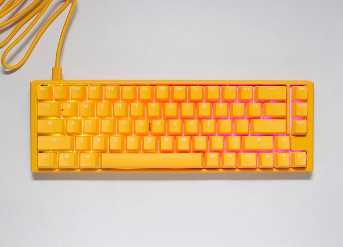 Ducky One 3 Yellow SF PBT, LEDs RGB, MX RGB BROWN, USB, US