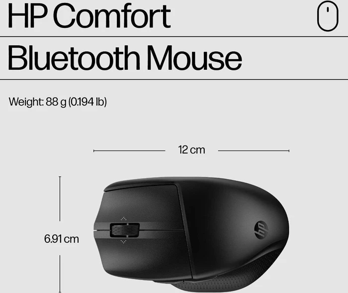 HP 480 Comfort Bluetooth Mouse schwarz, Bluetooth