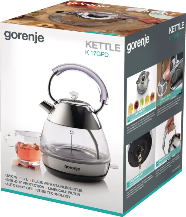Gorenje K17GPD Glas-Wasserkocher