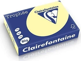 Clairefontaine Trophée Universalpapier matt pastellgelb, A4, 80g/m², 500 Blatt