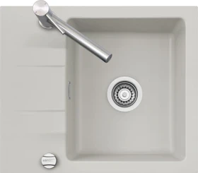 systemceram Genea 60 Einbau Becken reversibel mit Ablauffernbedienung alu