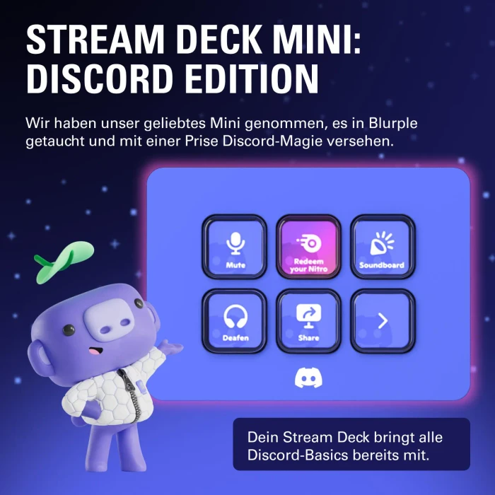 Elgato Stream Deck Mini Discord Edition, violett, USB-A