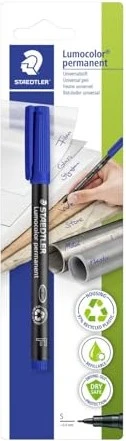 Staedtler Lumocolor 313 permanent blau, 10er-Pack