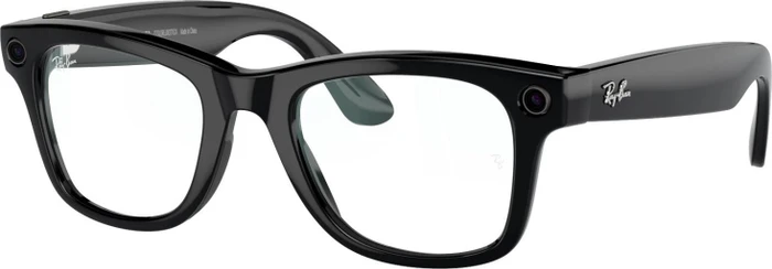 Ray-Ban RW4006 Meta Wayfarer 50mm shiny black/clear