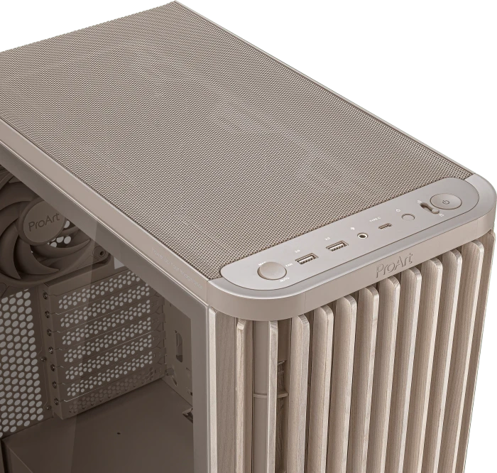 ASUS ProArt PA401 Wood Edition, beige, Tempered Glass Panel, Glasfenster