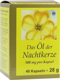 FBK-Pharma Öl der Nachtkerze 500mg Kapseln, 40 Stück