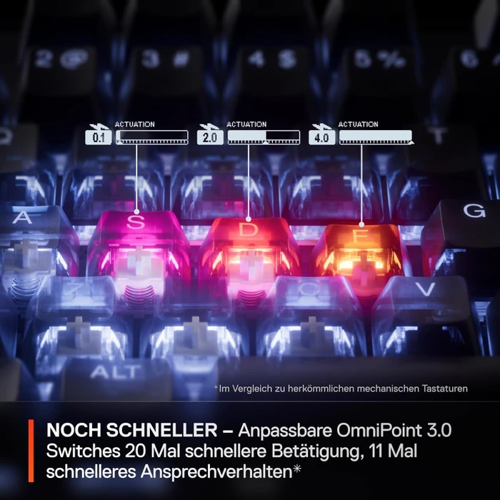 SteelSeries Apex Pro Mini Gen 3, OmniPoint 3.0, USB, DE