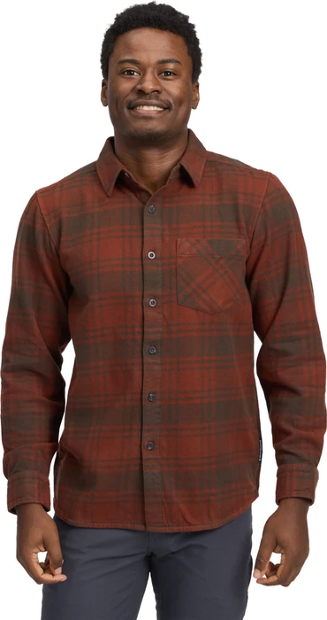 Black Diamond Project Flannel Hemd langarm basalt/iron red plaid (Herren)