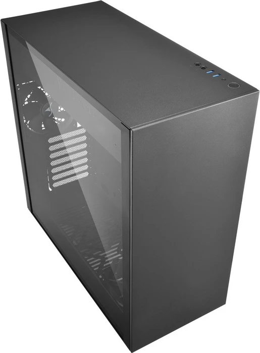 Sharkoon Pure Steel Black, Glasfenster