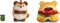 Nici MyMochi Yummi Edition Tiger Tiggy mit Gurkenglas und Hamburgerkostüm Geschenkbox 8cm Vorschaubild