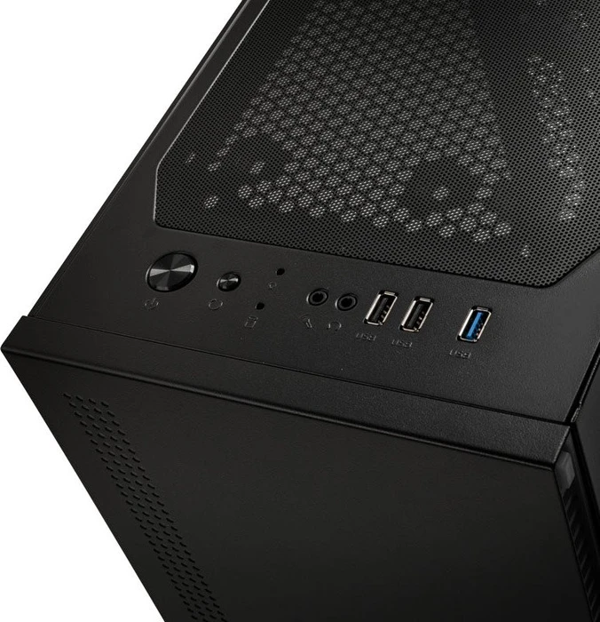 Zalman S5, schwarz, Glasfenster