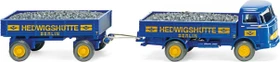 Wiking Pritschenhängerzug MB LP 321 Hedwigshütte
