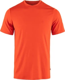 Fjällräven Abisko Wool Funktionsshirt kurzarm flame orange (Herren)