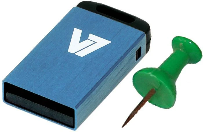 V7 Nano USB-Stick 4GB blau, USB-A, USB 2.0