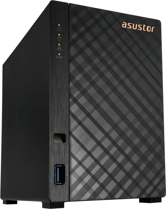 Asustor Drivestor 2 Gen 2 AS1202T, 1GB RAM, 1x RJ-45 2.5GBase-T, 3x USB-A 3.0