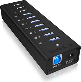 RaidSonic Icy Box IB-AC6703 USB-Hub, 7x USB-A 3.0, USB-B 3.0 [Buchse]