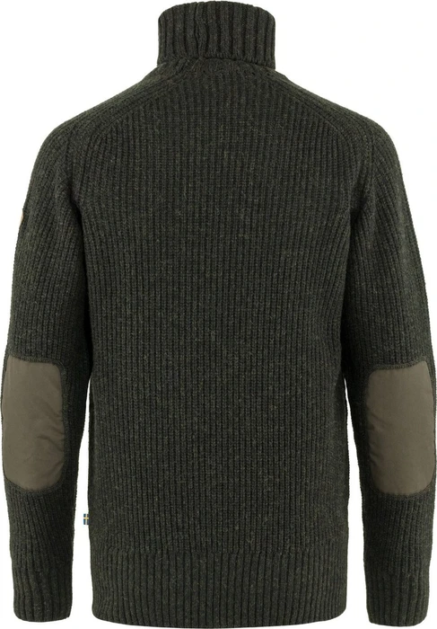 Fjällräven Övik Roller Neck Strickpullover dark olive (Herren)