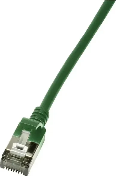 LogiLink TPE Slim Patchkabel, Cat6a, U/FTP, RJ-45/RJ-45, 1m, grün