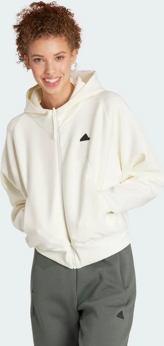 adidas Z.N.E. Zip Hoodie off white (Damen)