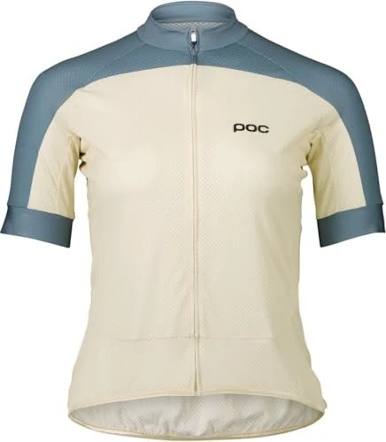 POC Essential Road Logo Trikot kurzarm okenite off white/calcite blue (Damen)