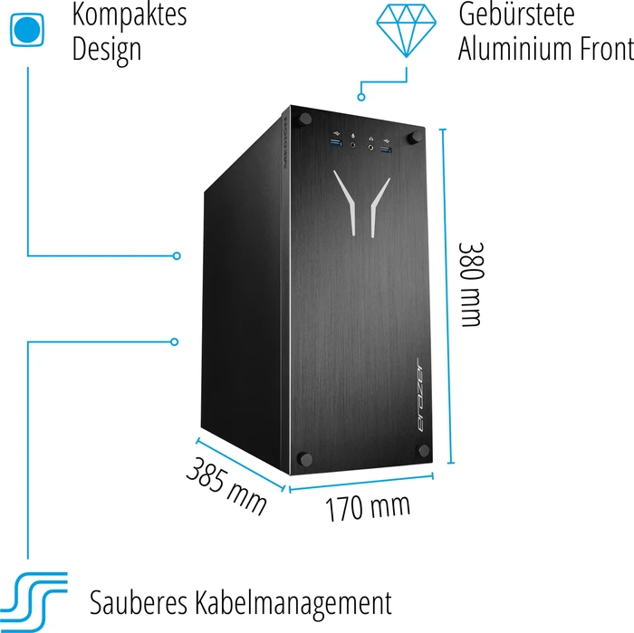 Medion Erazer Recon E30, Core i5-12400F, 16GB RAM, 1TB SSD