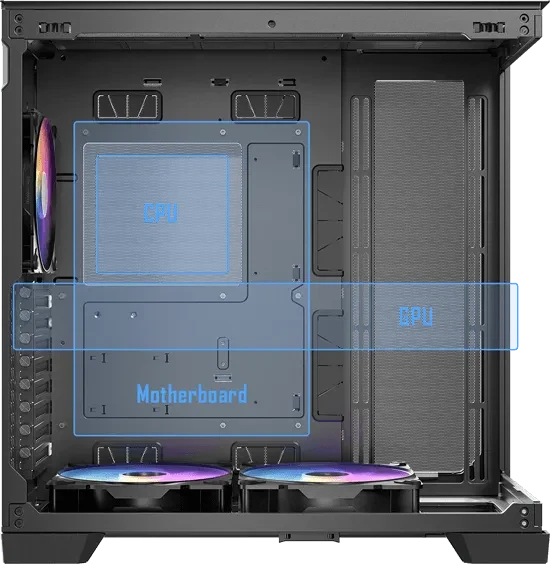 Antec Constellation C8 Black ARGB, Glasfenster