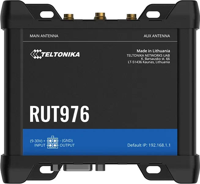 Teltonika RUT976, Industrial, Global, eSIM, 5G
