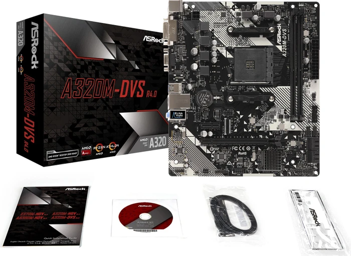 ASRock A320M-DVS R4.0 (AMD AM4)